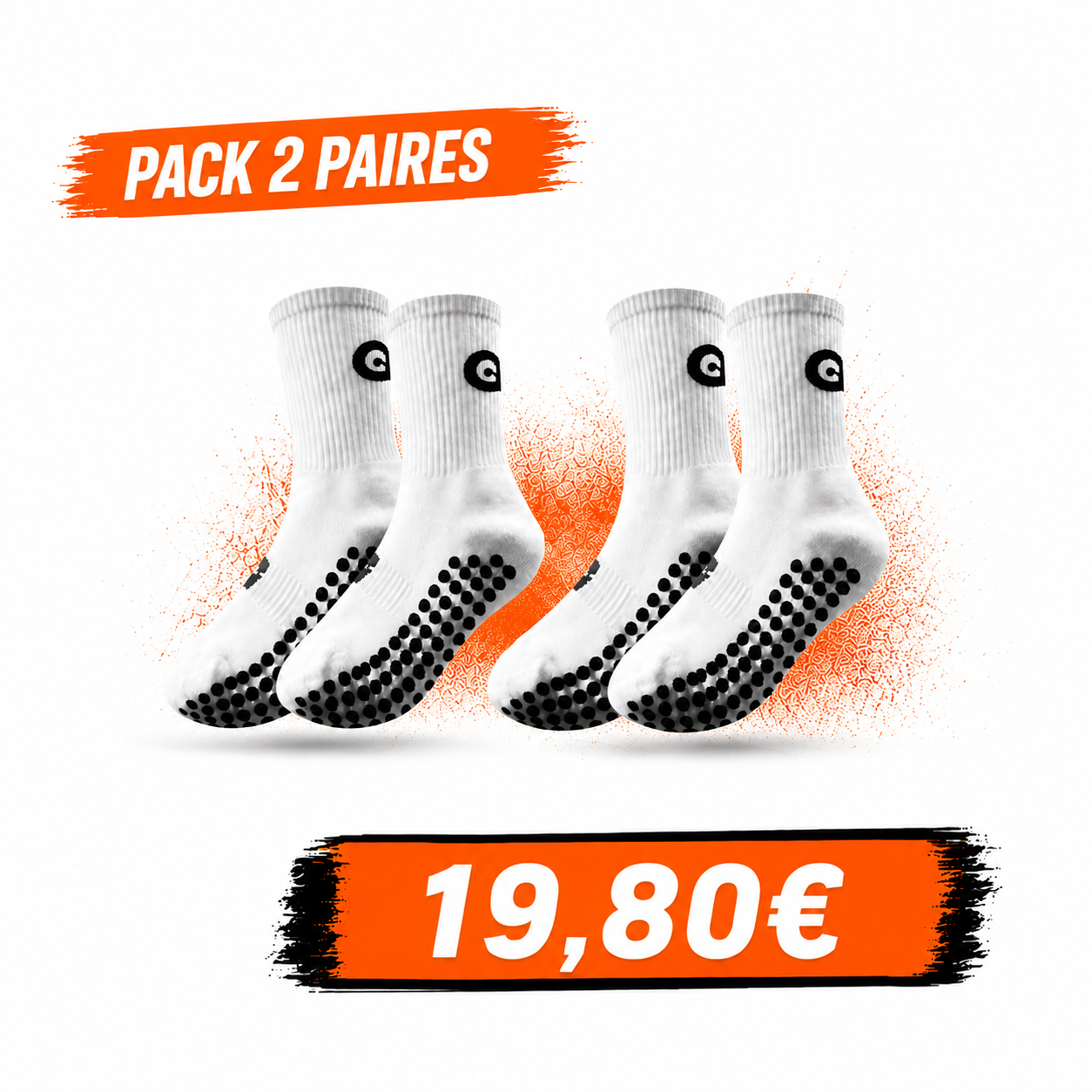Chaussettes anti dérapante GrypZ - Deux paires